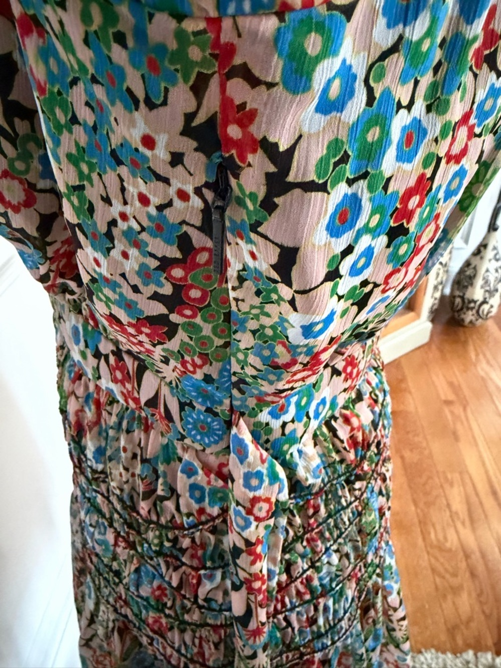 Ted Baker Tiania Smock Panel Wrap Mini Dress - Picture 11 of 13